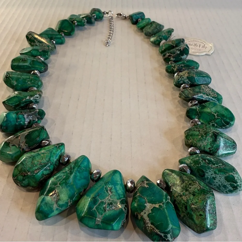 π π King Jasper Goddess Necklace β Iris & Lily London β Sterling Silver π - Picture 2 of 16